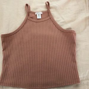 Blush Pink Halter Crop Top